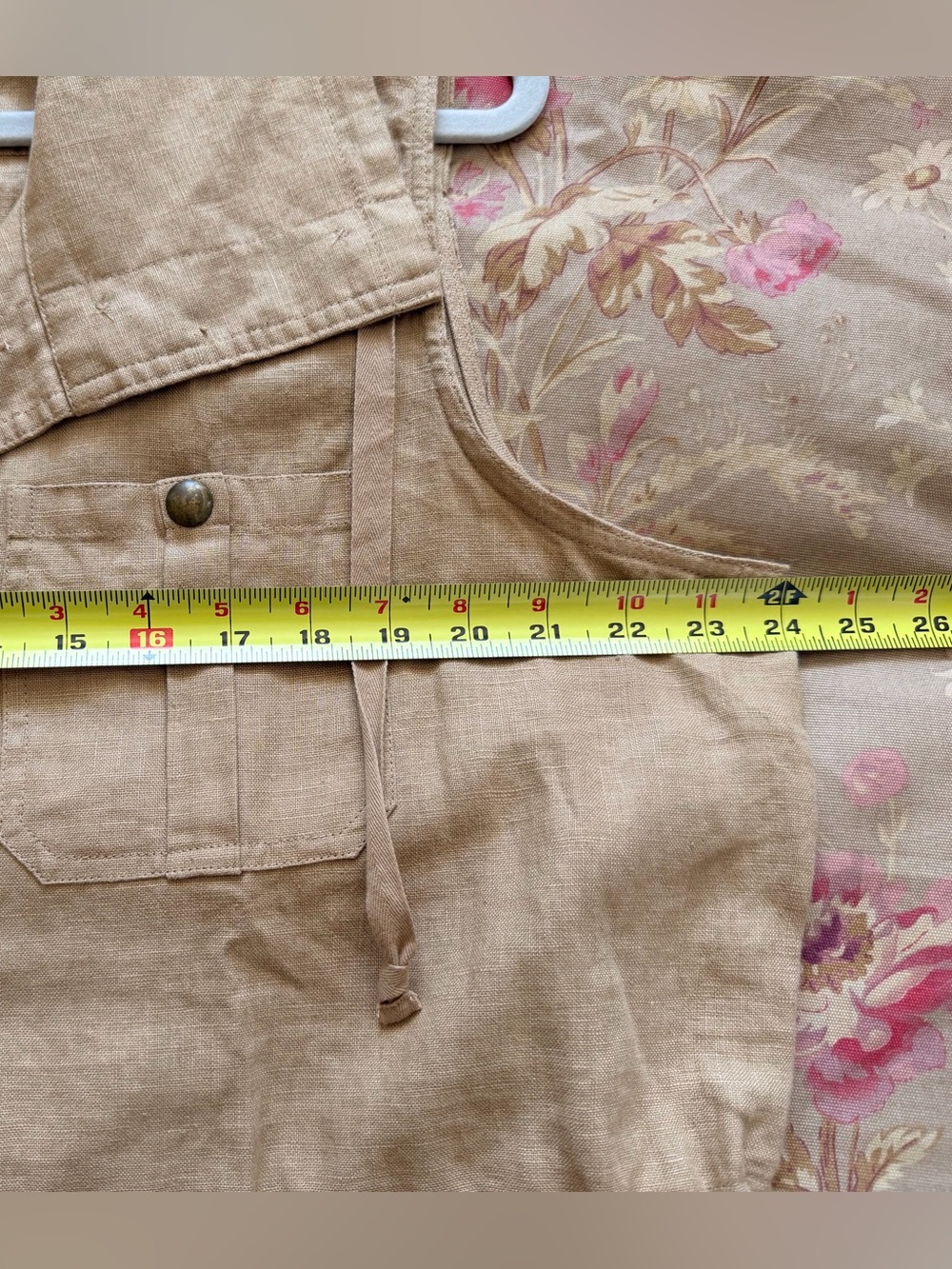 Ralph Lauren 100% Linen Relaxed Fit, Utility Vest - Picture 8 of 8